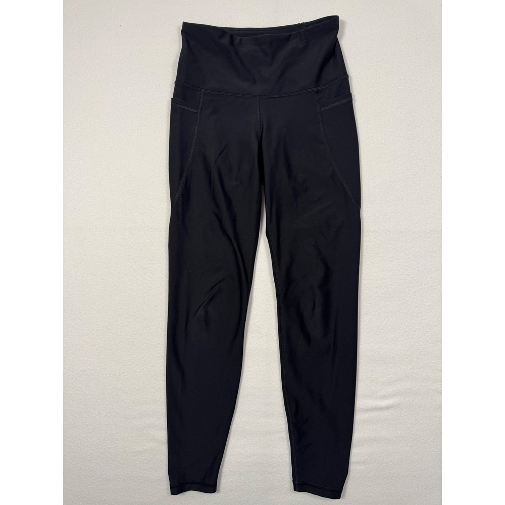 Activewear Old Navy Women S PowerSoft High Rise Leggings Black Go-Dry‎ Pockets